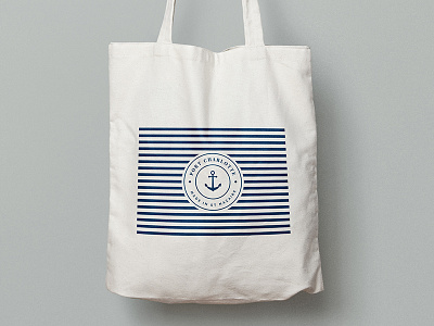 Port Charlotte anchor blue port charlotte sea tote bag