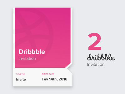 2 Dribbble invitation