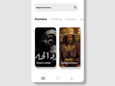 Chourouk Tv broadcast broadcast channel cinema design minimal netflix netflix and chill streaming app tv ui ux user interface ux