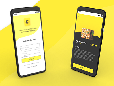 Commandi Delivery app algeria app branding case study delivery ecommerce food ui ux