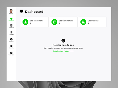 Admin Dashboard Website