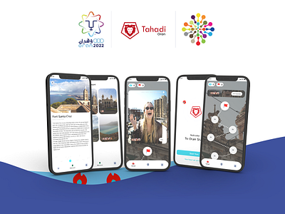 TAHADI APP for tourists algeria challenges hackathon map app olympic games oran places to go tourist travel user interface