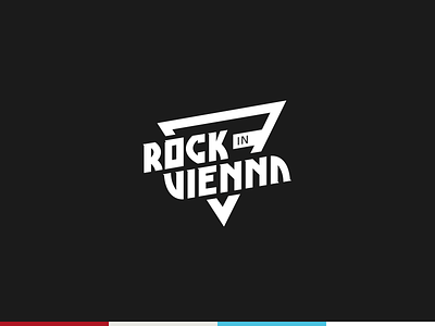 Rock In Vienna Festival brand custom festival letter logo logotype rock