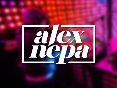 Alex Nepa Logo 2016 alex nepa branding dj lettermark logo mint typemark vectdo