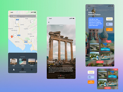Travel App adobexd app design figma icon ui