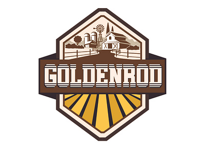 Goldenrod Farm Logo branding design farm graphic design illustration logo