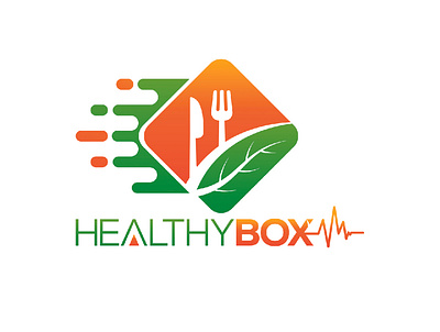 HealthyBox restaurant branding design graphic design healthy healthy food illustration logo restaurant