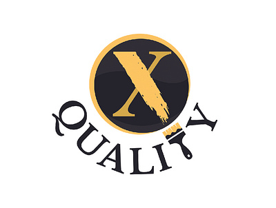 Xquality, paint company branding design graphic design illustration logo paint painting