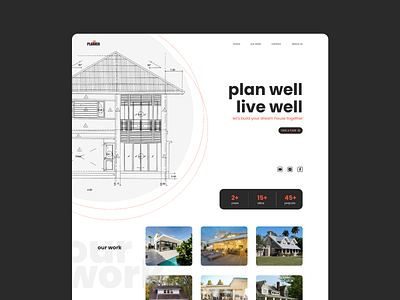 Planner Landing Page Web Design design web design