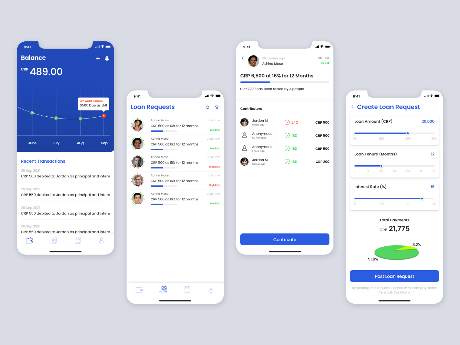 Cypto Lending app by Indrajit on Dribbble