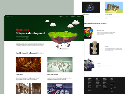 Service page design for Metaverse Development Company