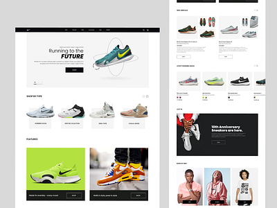 Nike Concept Website by Indrajit on Dribbble