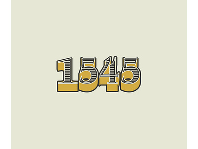 1545 branding design illustration logo