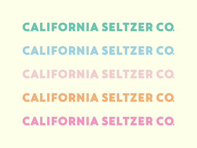 California Seltzer Co. Word Mark Logo