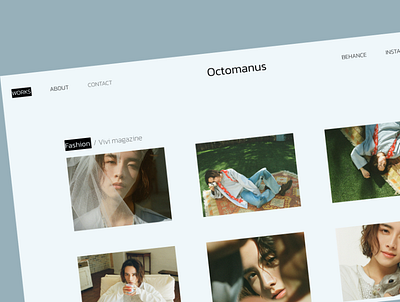 Octomanus Creative Retouching Studio design ui ux web