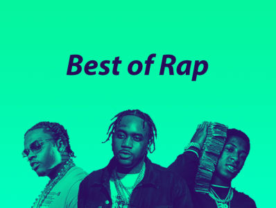 Spotify Playlist Cover - "Best of Rap" duotone playlist rap spotify