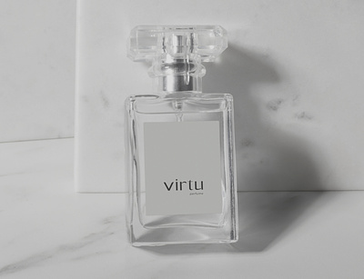 Virtu | perfume brand branding business card design graphic design identity illustration logo logotype vector