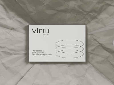 Virtu | perfume brand branding business card design graphic design identity illustration logo vector