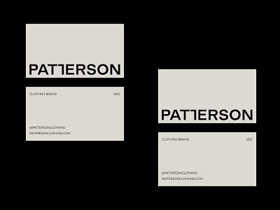 Patterson | clothing brand brand branding business business card candles design graphic design identity interior logo web web design website womens clothing