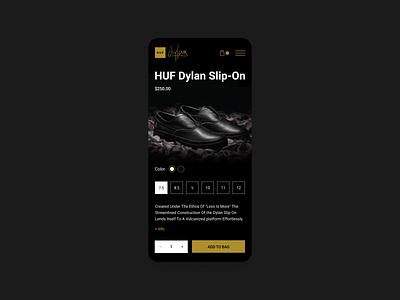 HUF and Dylan Rieder Layout Mobile concept design dylan rieder fashion footwear graphic design huf layout layout design mobile mobile design shoes skateboard