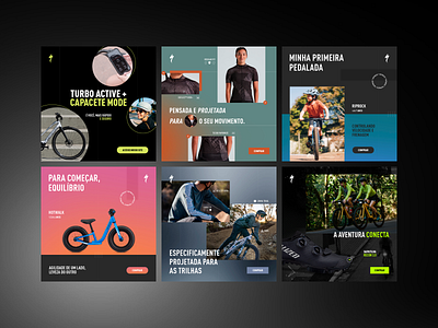 Specialized | Social Media Campaign ads bicycle branding campaign concept design feed graphic design instagram layout layout design social media specialized template ui