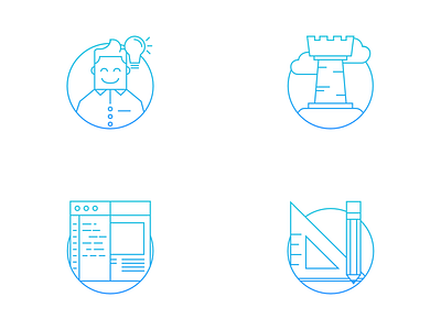Icons Digital Agency design development icons ideas strategy ui