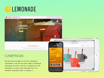 Lemonade branding campaign design design ux web