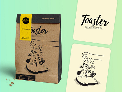 Toaster Truck branding design illustration logo packaging vector