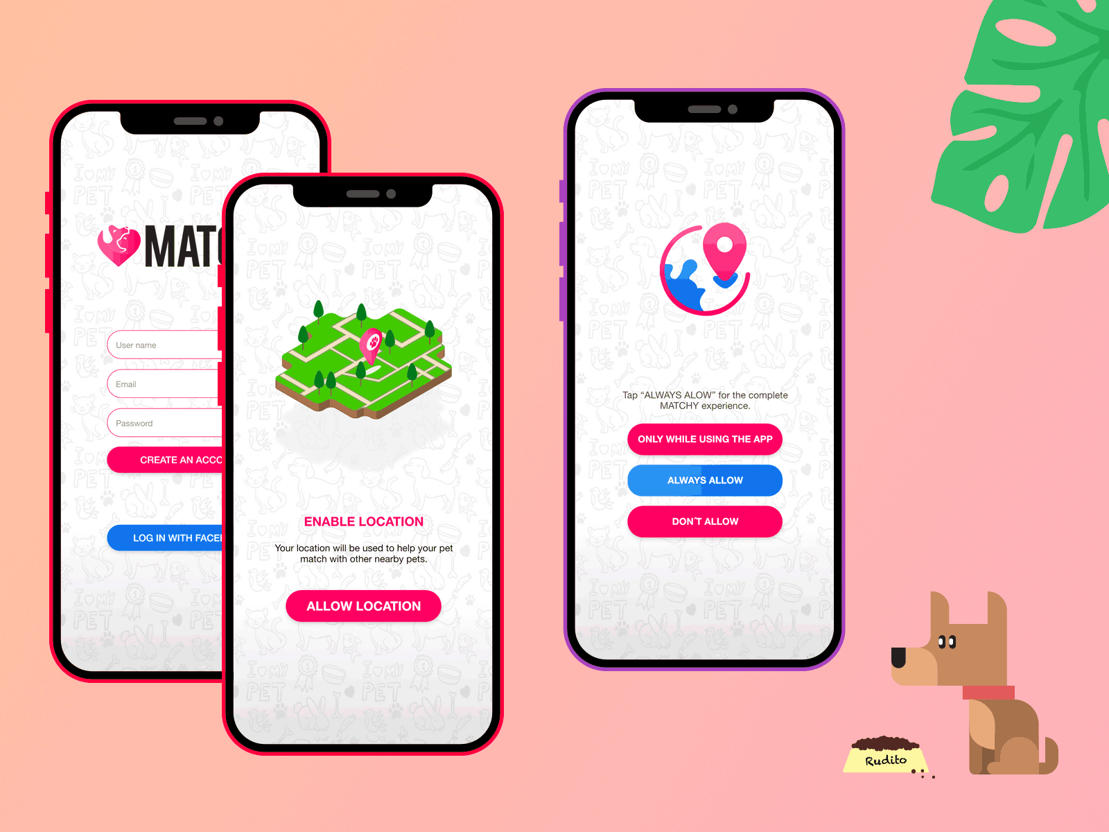 Matchy (WIP). animated gif app design ui vector