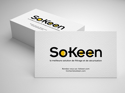 Sokeen business card design graphic design logo logotype marina ek mockup print software