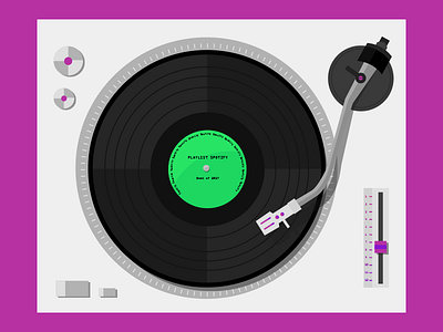 Turnable design graphic design illustration marina ek music musique spotify turntable vynil vynile
