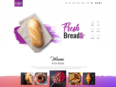 Bakery Web design baked goods baker bakery ui bakery website design food and beverage