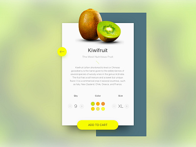 UI fruit [Kiwifruit] cart fruit fun green kiwi kiwifruit shop ui