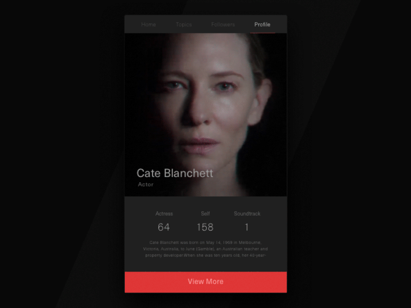 Daily UI-Day006-Profile attack daily day006 massive profile spoil ui