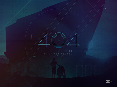 Daily UI-Day008-404 page 404 daily day008 page scifi ui