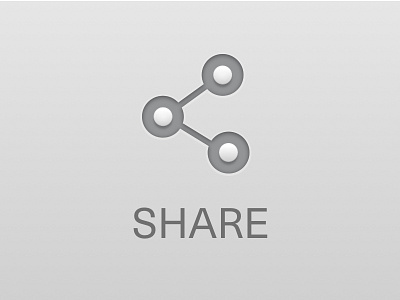 Daily UI-Day010-Social Share 010 daily day grey icon share ui
