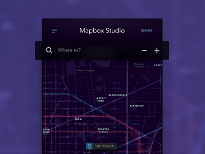 Daily UI-Day020-Location Tracker car daily day020 location map mapbox tracker traffic uber ui