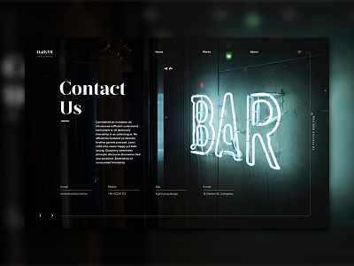 Daily UI-Day28-Contact Us bar black contact daily day28 ui us
