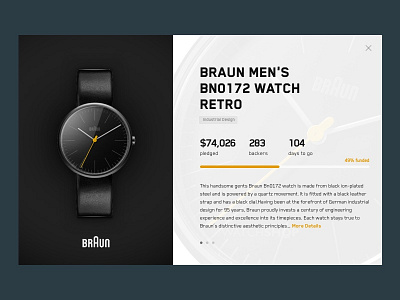 Daily UI-Day32-Crowdfunding Campaign campaign crowdfunding daily day31 ui