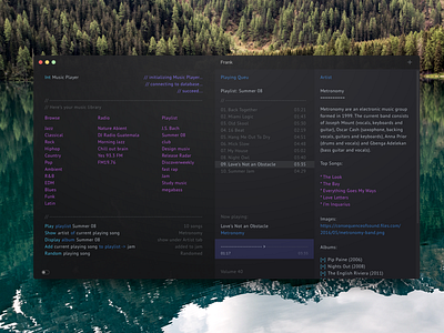 Text editor music player