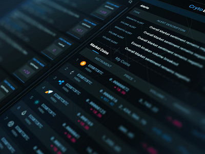 Crypto Currency dashboard crypto crypto currency crypto wallet dark dashboad exchange fui gui hud tech trading