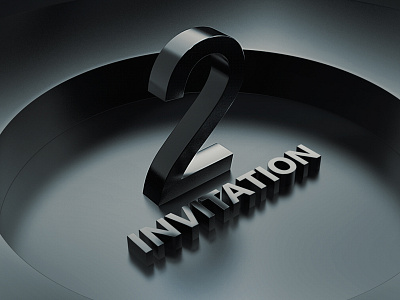 2 invitations 3d art c4d draft invitation invitations invite invites render