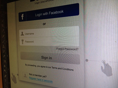 Just messing around with a login screen for the new iPhone app android app app ios ui ux