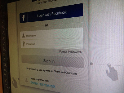 Just messing around with a login screen for the new iPhone app