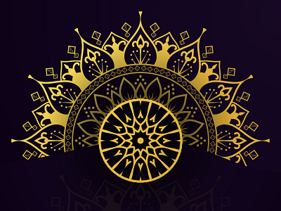 LUXURY MANDALA BACKGROUND DESIGN illustration