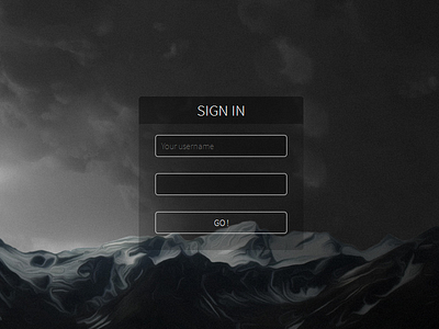 Sign in form clean dark design form in minimalist nuance sign sign in web web design website