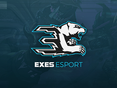EXES ESPORT - IDENTITY bear brand branding design e esport exes gaming identity logo polar sports white
