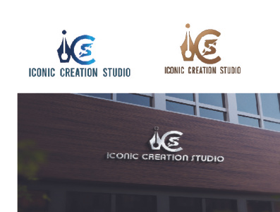 ICS (Iconic Creation Studio) Logo branding design graphic design logo vector art