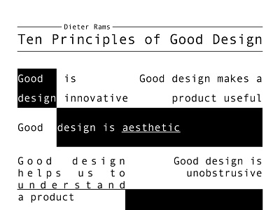 10 Principles Of Good Design Poster