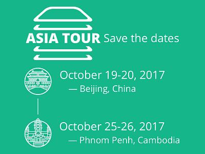 AVF Flyer Asia Tour design graphic